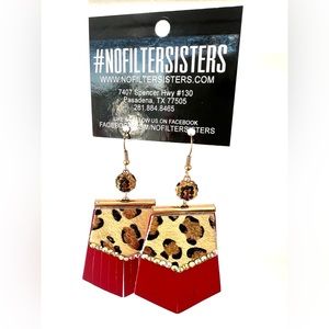 Leo Bling Fringe Earrings